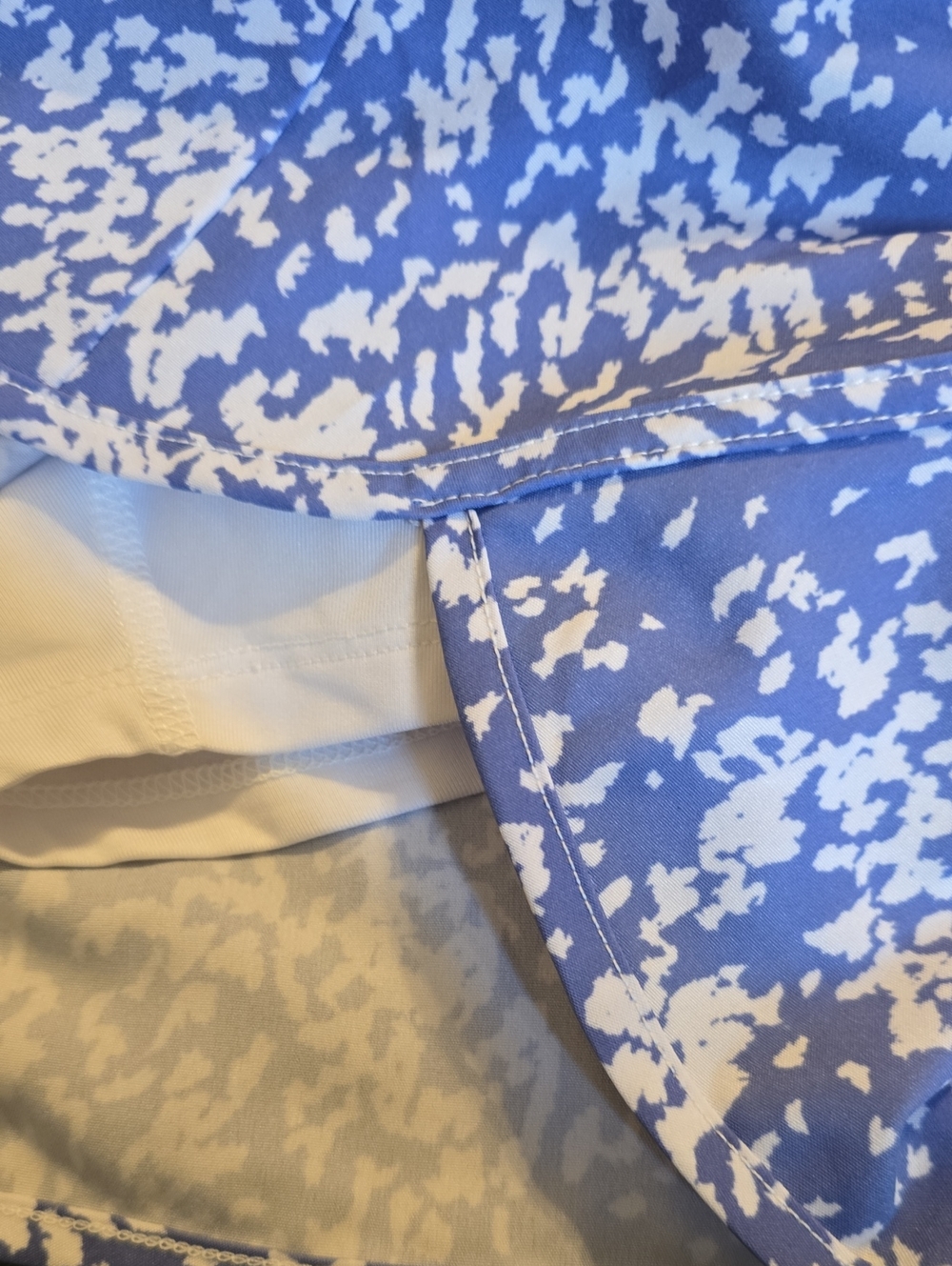 RBX Shorts Skort Womens Size Large White Blue Pattern Skort Skirt Activewear - Picture 11 of 12
